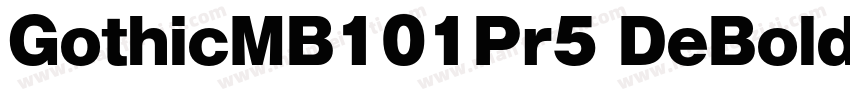 GothicMB101Pr5 DeBold字体转换